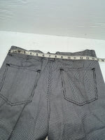 New Vintage Black And White Checkered Handler Polyester Pants #1179 SS-96