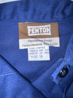 New Women’s Blue Fenton Long Sleeve Button Up Shirt #5328 3B-53