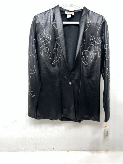New Women’s 1849 Authentic Ranchwear Black Western Show Jacket XS WW-9