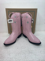 New Kids Pink With Fringe Smoky Mountain Cowboy Boots. 1058 J C 2. 23-151