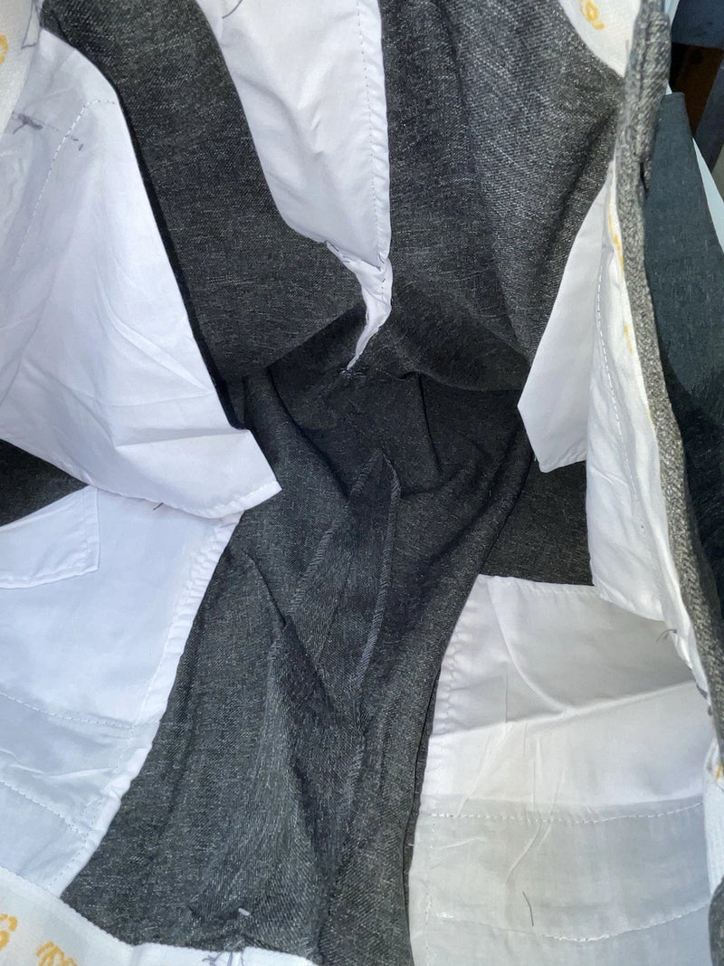 New Vintage Black Circle S Polyester Pants #CP4776 OO-3