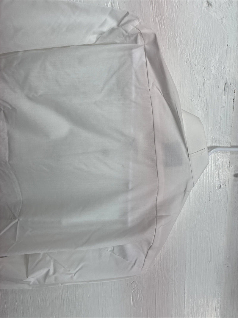 New Classix White Long Sleeve Button Up English Shirt 14-14.5 Small X-93