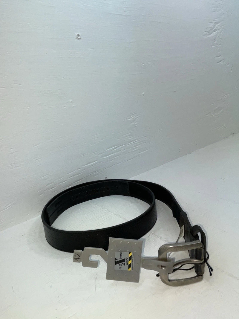 New Black Genuine Leather HD Xtreme 42” Belt #N2711001 JJ-82