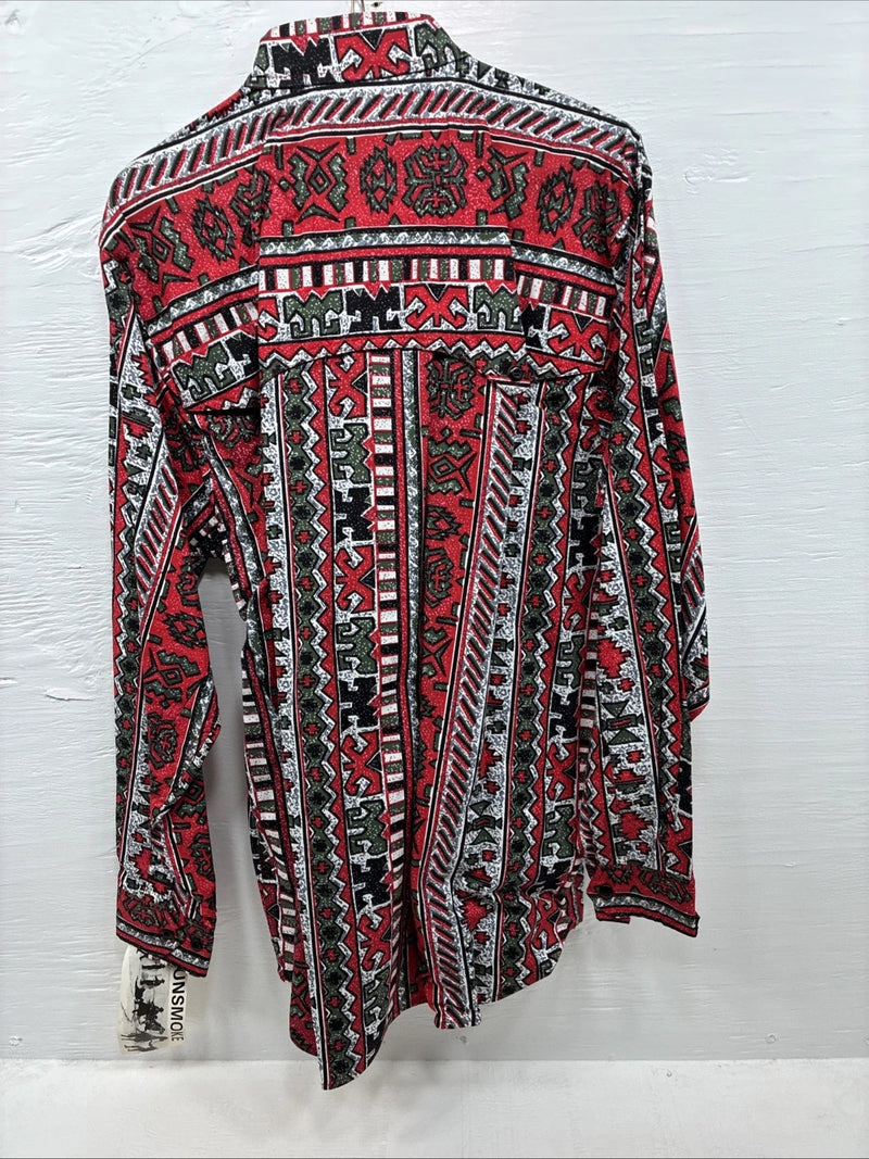  New Men’s GunSmoke Multiple Color Designed Long Sleeve Button Up Medium K-48