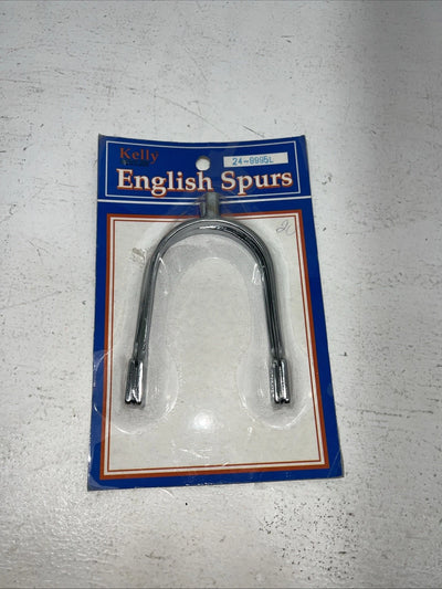New Kelly Silver Star Silver Metal English Spurs #24-9995 L-500