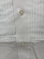 New Classix White Long Sleeve Button Up English Shirt 13-13.5 XS X-92