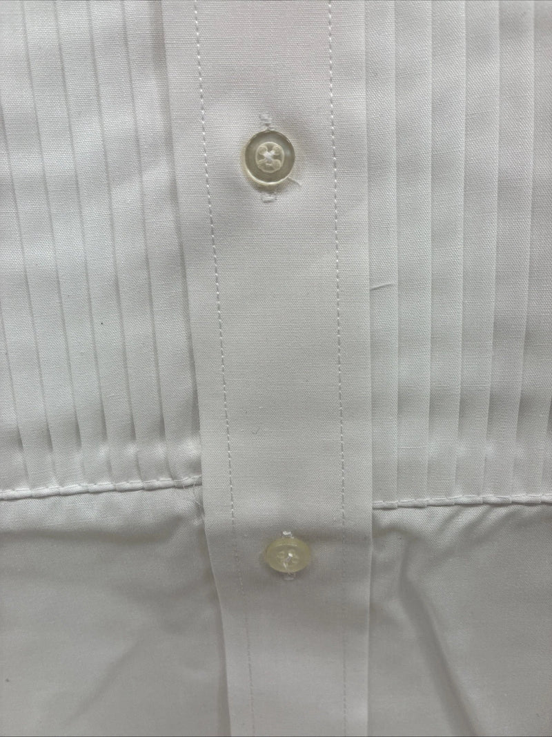 New Classix White Long Sleeve Button Up English Shirt 13-13.5 XS X-92