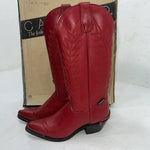 New Women’s Red Capezio Cowboy Boots. L403 5.5 5 1/2 M. 20-14