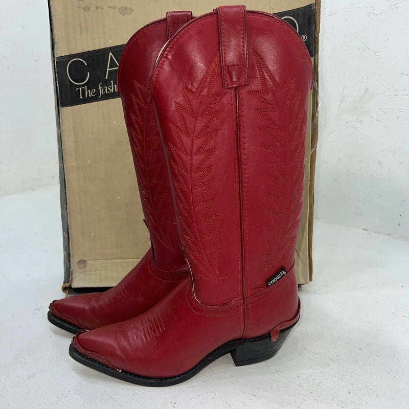 New Women’s Red Capezio Cowboy Boots. L403 5.5 5 1/2 M. 20-14