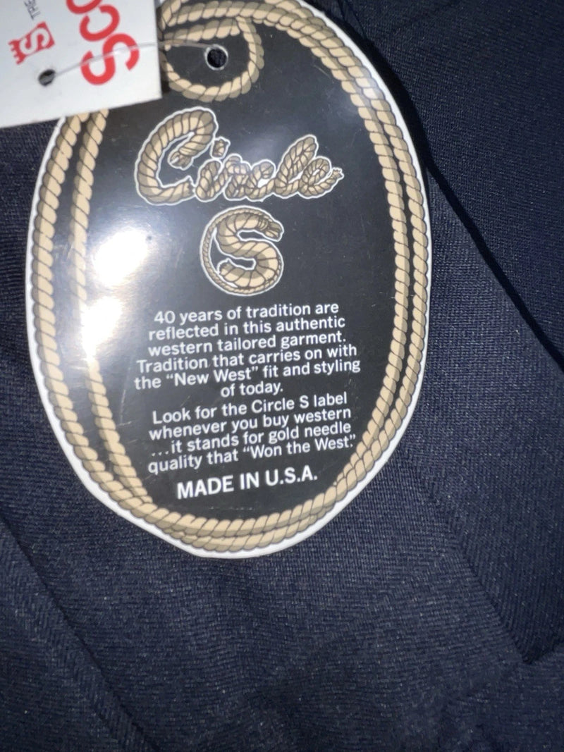 New Vintage Blue Circle S Polyester Pants #9311 OO-39