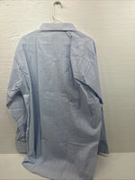 New Men’s Mesquite Light Blue Long Sleeve Pearl Snap 18 X 37 2XL E-54