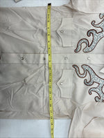 New Women’s Champion Western Tan Design Long Sleeve Pearl Snap 14.5 MM-44