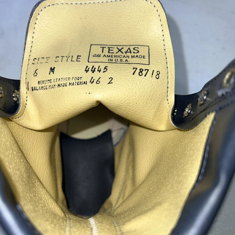 New Women’s Navy Blue Texas Brand Cowboy Boots. 4445 6 M. 20-73