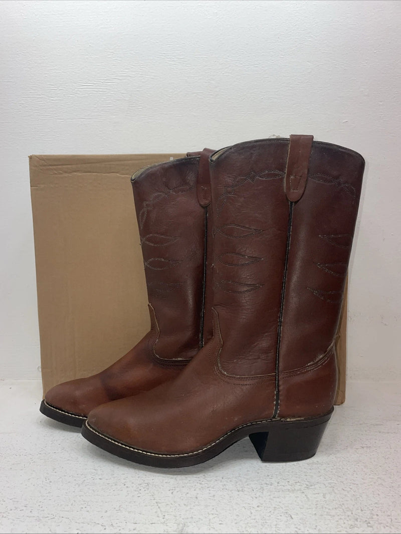 New Men’s Brown Texas Brand Cowboy Boots. 8031 8.5 8 1/2 D. 4-105