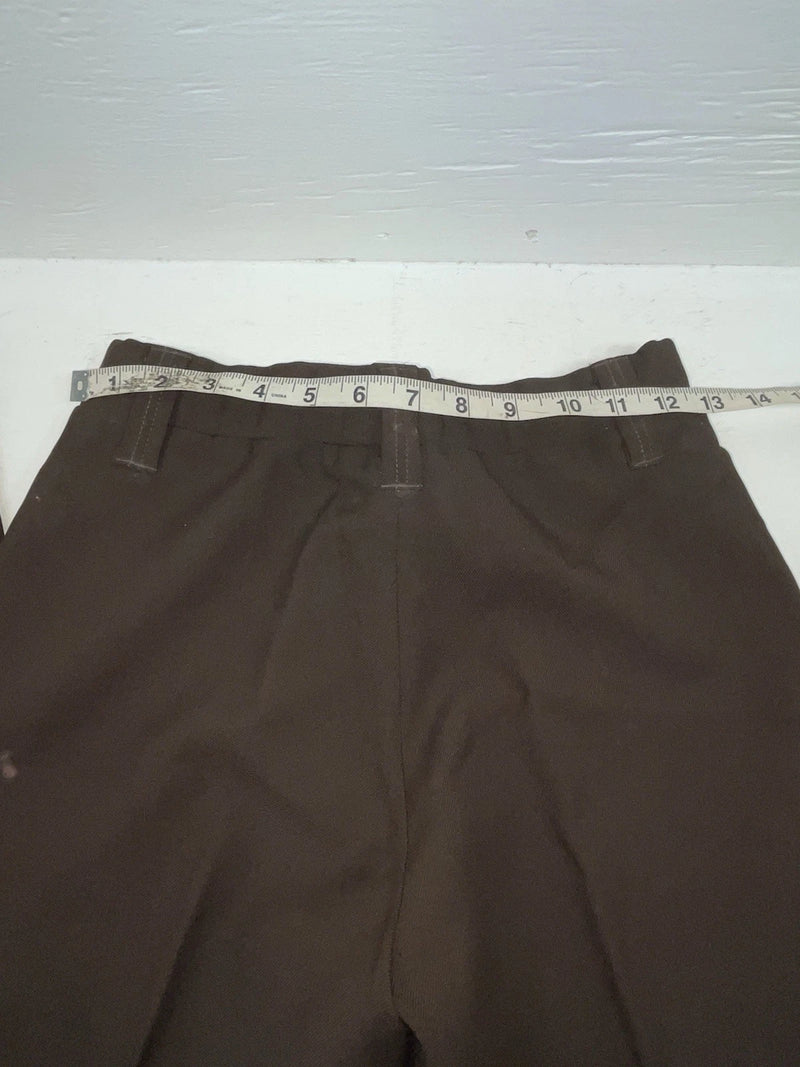New Vintage Brown H Bar C Polyester Pants #MR477 SS-48