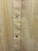 New Kids Dan River Yellow Long Sleeve Pearl Snap Size 12 CC-100