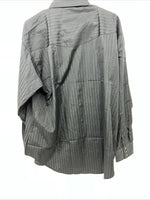 New Men’s Black ELY Cattleman Pearl Snap Long Sleeve Shirt. 18.5x36 2XL G-77