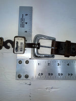 New Brown Genuine Leather Nocona Pendent And Tooled 30” Belt #1110202 JJ-27