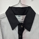 Me Women’s Cowboy Threads Black White Long Sleeve Button Up XL LL-38