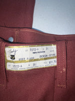 New Vintage Red Dickson Jenkins Polyester Pants #5512 OO-59