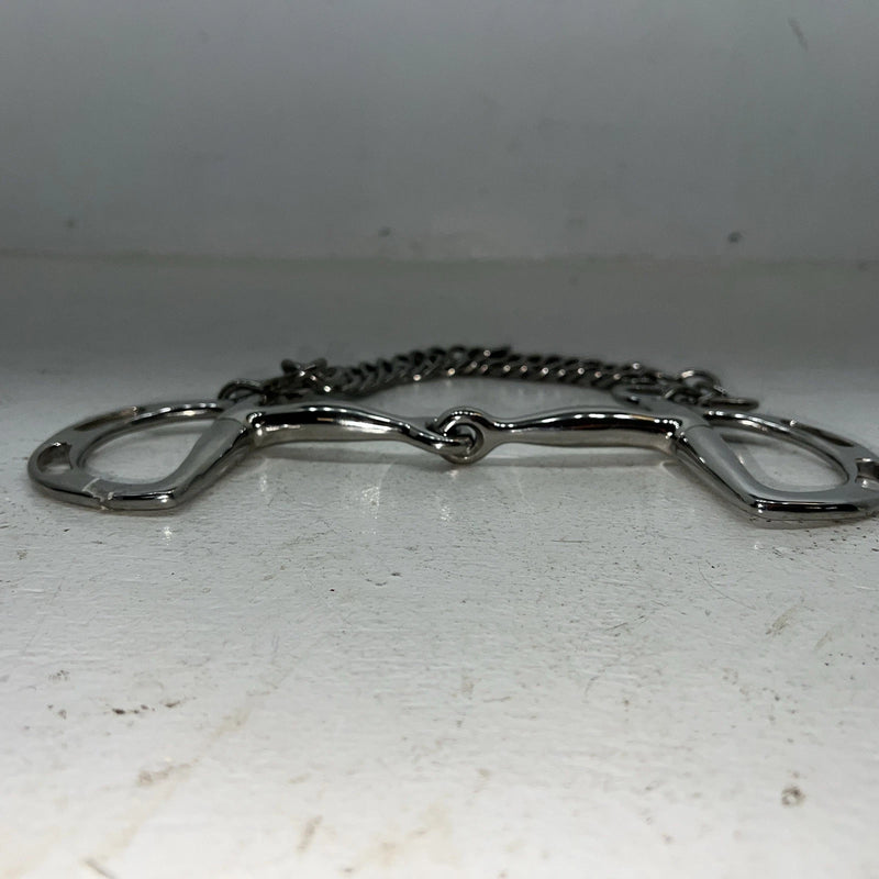 New Congress Leather 5” Smooth Mouth Pelham Bit #47842 LLL-25