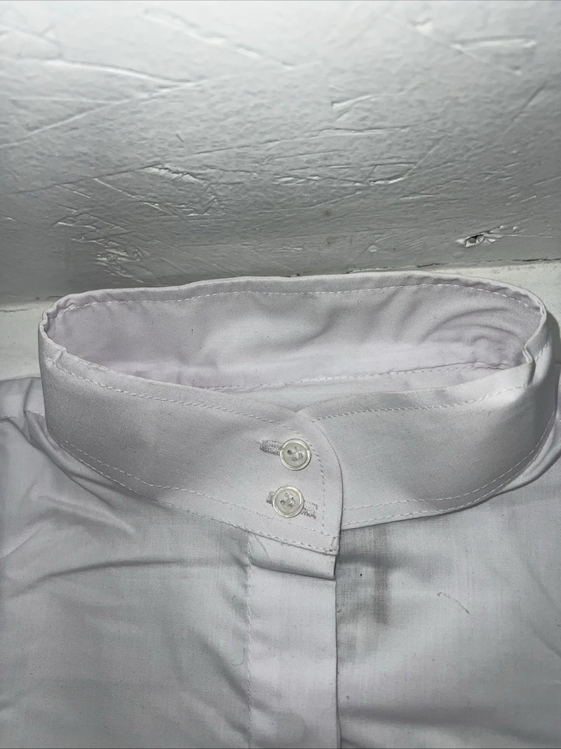 New Women’s White Tough1 Sleeveless English Riding Shirt Under Arm Vent. 42 G-23
