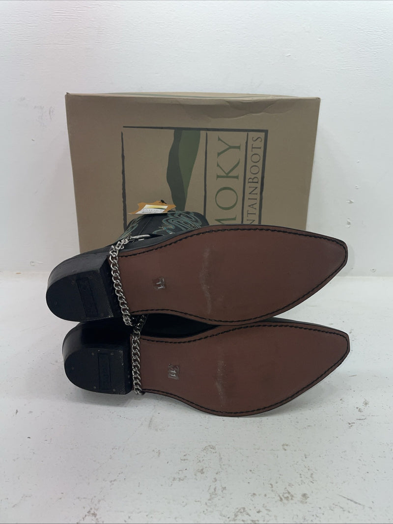 New Men’s Black Smoky Mountain Cowboy Boots. 6351 11 D. 8-80