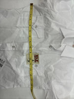 New Boys ELY Cattleman White Long Sleeve Pearl Snap Size 12 DD-110 
