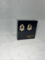 New Women’s Montana Silversmiths Aztec Black Silver Gold Dangle Earrings. F-24