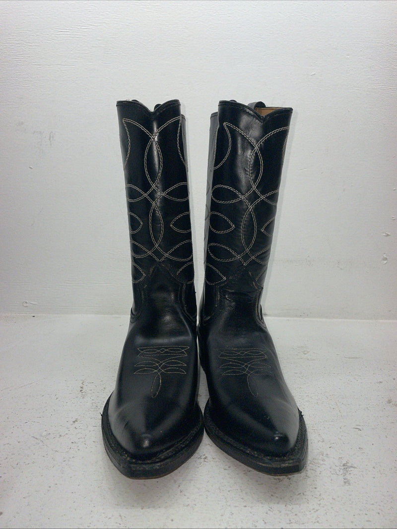 New Men’s Black Texas Brand Cowboy Boots. 6900 10 D. 7-14