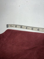 New Burgundy Congress Leather Show Chaps With Fringe Adjustable Waist 42” L N-41