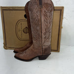 New Women’s Brown J. Chisholm Cowboy Boots. S423 5.5 5 1/2 M. 20-23