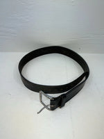 New Black Genuine Leather 34” Belt #UN701 JJ-51