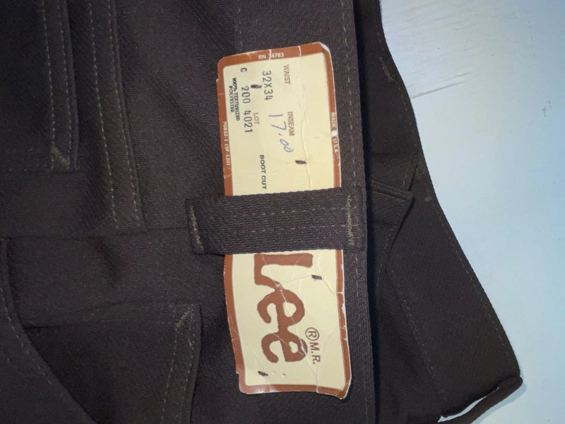 New Vintage Brown Lee Polyester Pants #2004021 ZZ-23