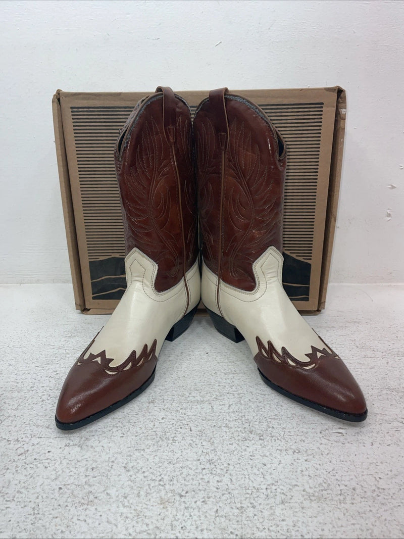New Youth Brown Laredo Cowboy Boots. 01643 4.5 4 1/2 M. 22-90