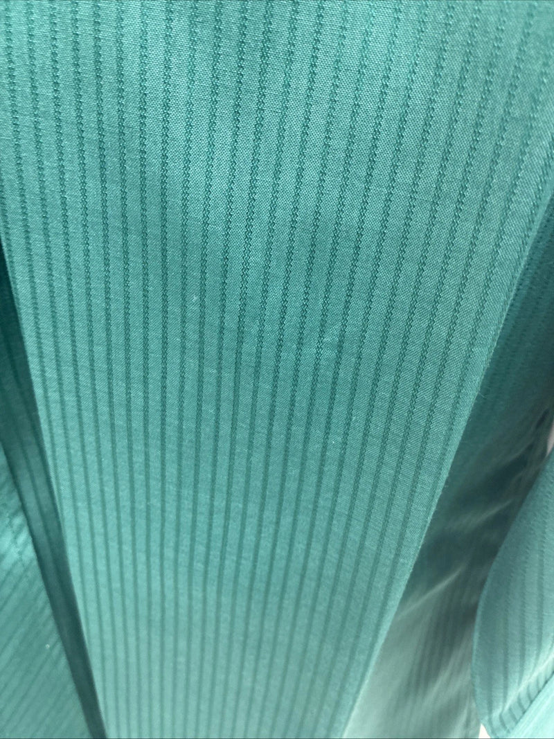 New Men’s ELY Cattleman Green Stripe Long Sleeve Pearl Snap Large X-20