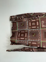 New Women’s Brown Floral Panhandle Slim Long Sleeve Button Up Shirt #3310 3B-57