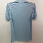 New Men’s Panhandle Blue short sleeve polo Small B-63