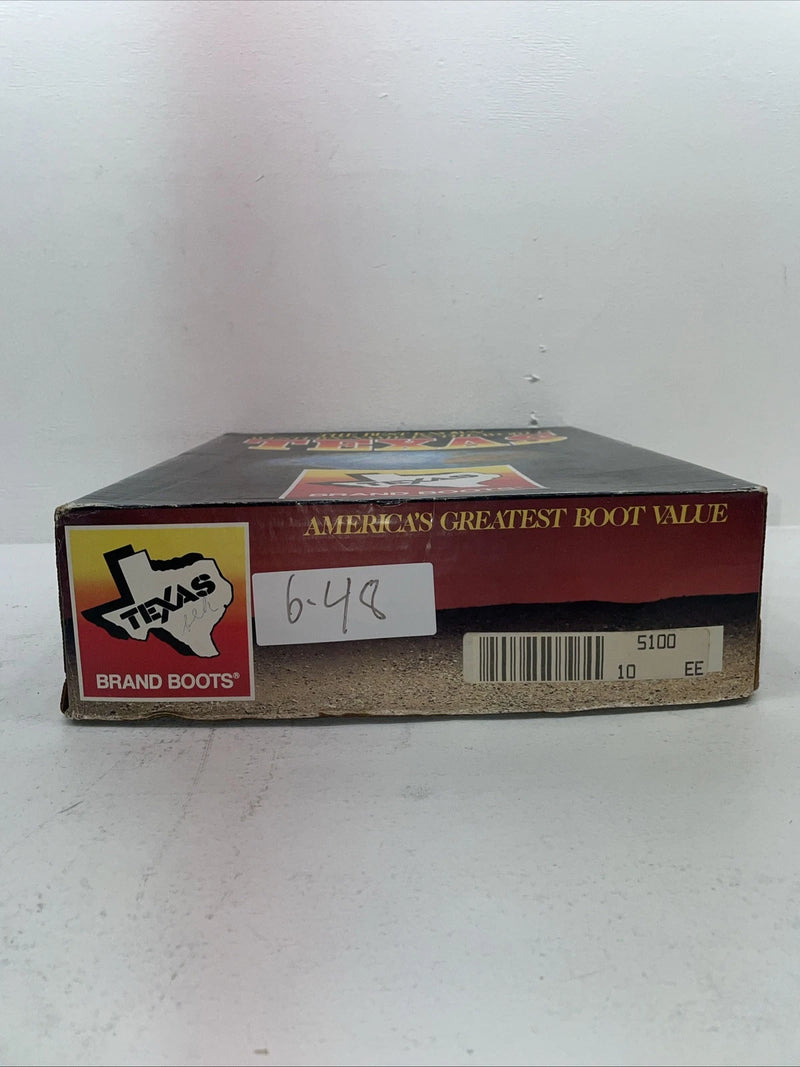 New Men’s Black Texas Brand Cowboy Boots. 5100 10 E E. 6-48