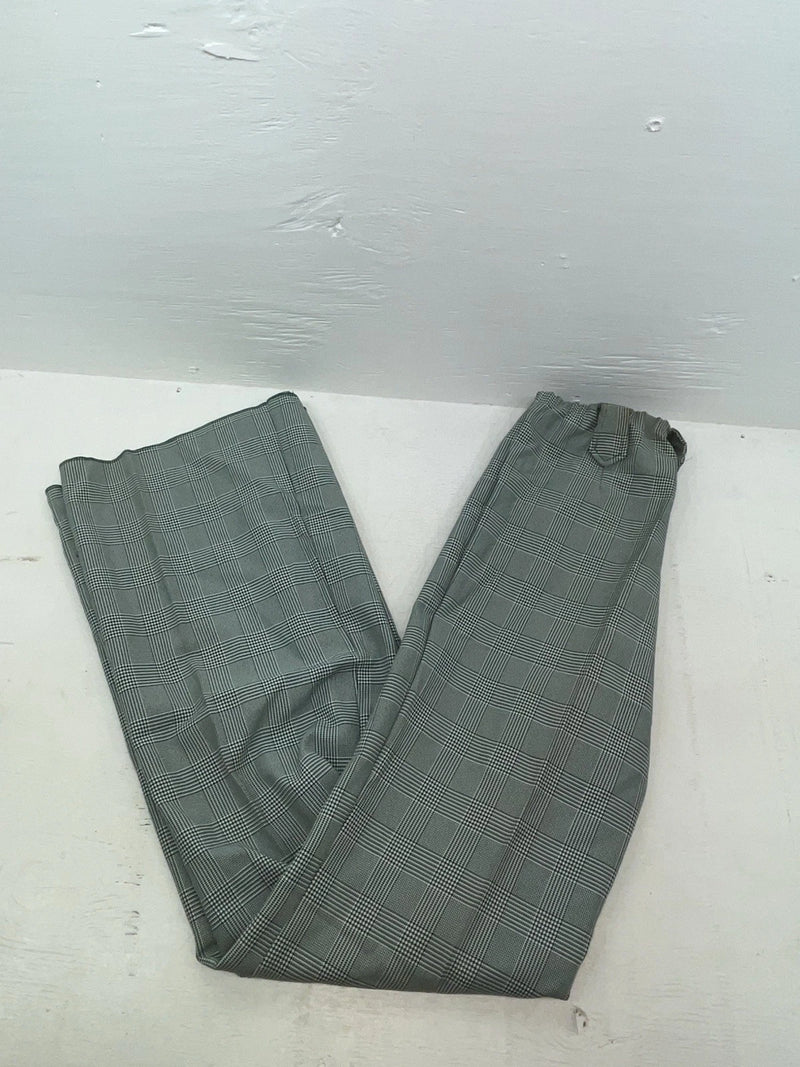 New Vintage Green Plaid Panhandle Slim Polyester Pants #1218 NN-152