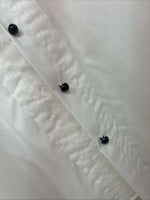 New Women’s Wrangler White Deigned Long Sleeve Button Up Medium KK-31
