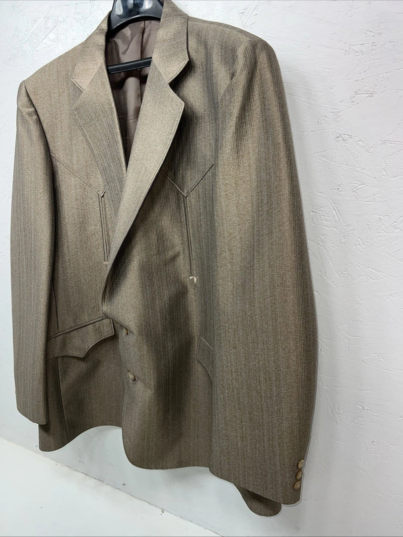New Men’s Mesquite Brown Suit Jacket 50R #6487 Y-609