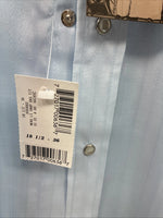 New Men’s Panhandle Slim Blue Stripe Long Sleeve Pearl Snap 2XL H-59