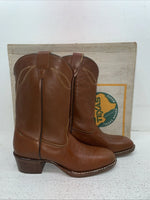 New Childrens Brown Texas Brand Cowboy Boots. 2944 5.5 5 1/2 D. 2-86