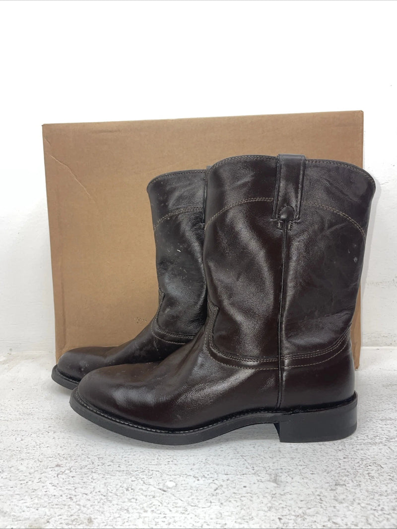 New Men’s Brown J Chisholm Cowboy Boots. 1000 9 D. 4-121