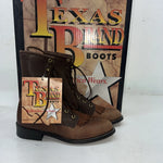 New Women’s Brown Lace Up Texas Brand Cowboy Boots. 4479 5.5 5 1/2. 20-41