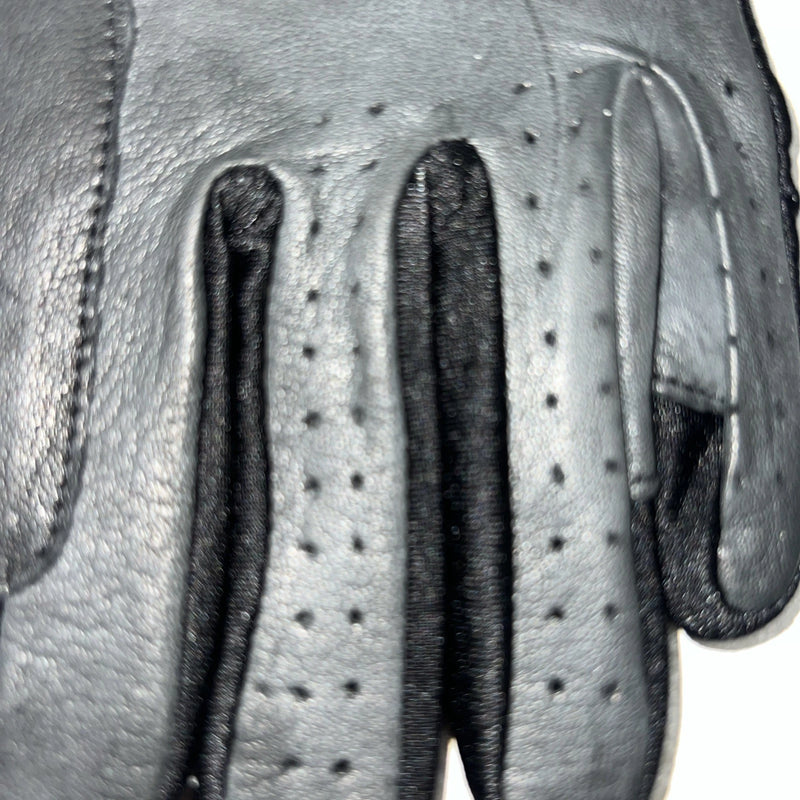 New Tuff Mate Black Riding And Show Leather Gloves Size 6 #1303 E-502