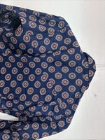 New Women’s Tem Tex Blue design Long Sleeve Pearl Snap Size 32 KK-51