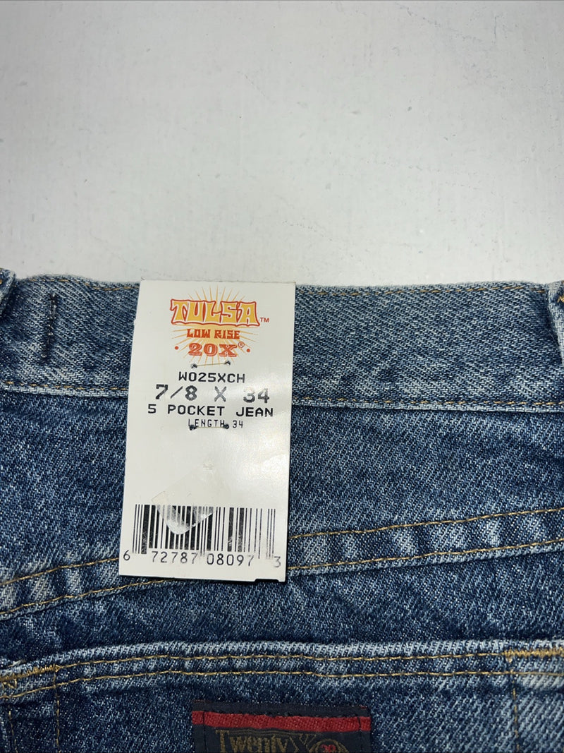 New Women’s Twenty X Low Rise Tulsa Denim Jeans. 7/8x34 P-3