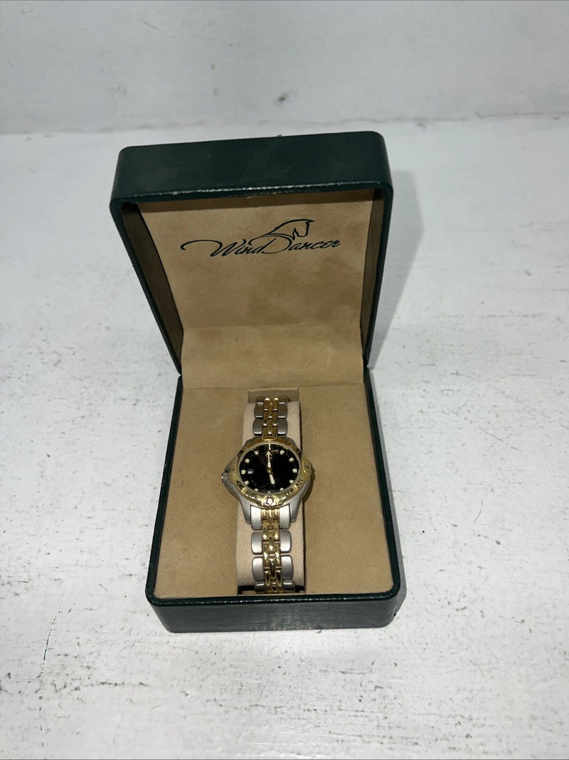 New Women’s Montana Silversmiths Hunter Jumper Gold Silver Watch. WD650 D-22